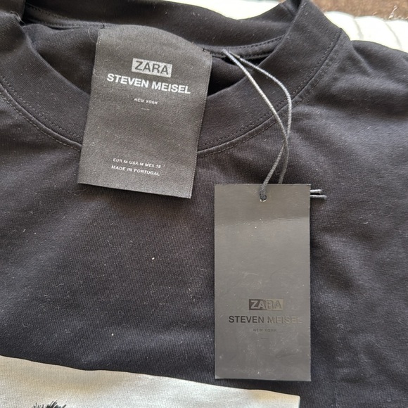 ZARA x STEVEN MEISEL
Long Sleeve Black Crew Neck T - Picture 7 of 8